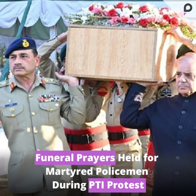 Funeral Prayers Held for Martyred Policemen During PTI Protest