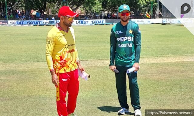 Pakistan Sets Zimbabwe a Target of 166 Runs in First T20 PULSE NEWS NETWORK