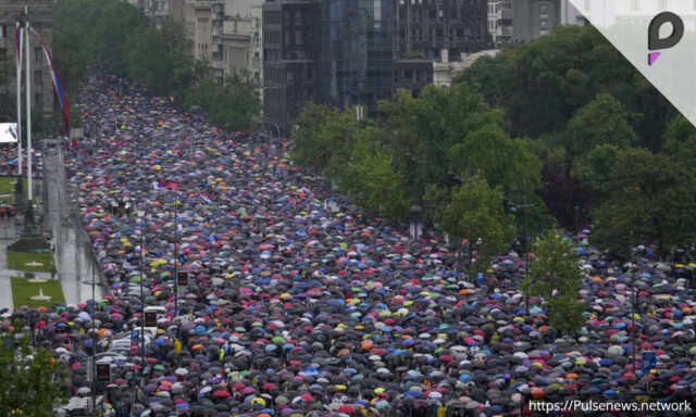 Thousands Protest in Serbia Over Train Station Roof Collapse Pulse news network