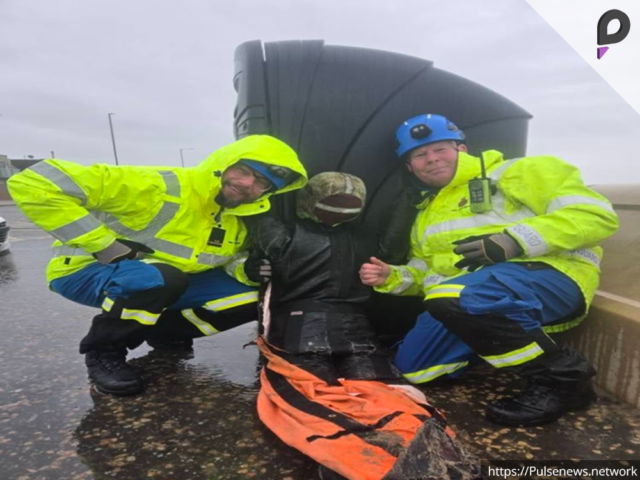 British Coastguard Conducts Dramatic Training Dummy Rescue