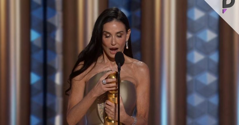 Demi Moore Celebrates First Golden Globe Win at 62 Pulse news network Demi Moore Celebrates First Golden Globe Win at 62 Pulse news network