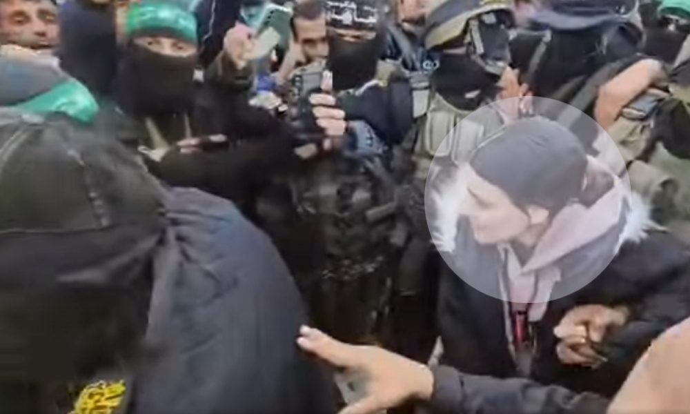 Israeli Hostage Arbel Yehoud Escorted by Militants to Red Cross Vehicle Pulse news network