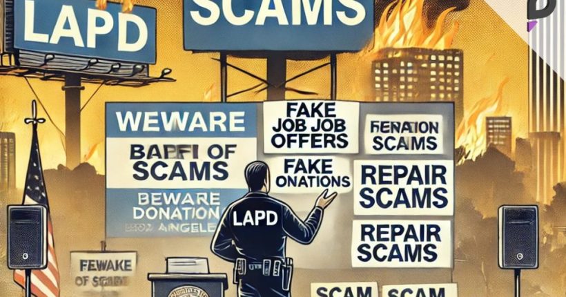LAPD Issues Warning About Scams Following Los Angeles Fires Pulse news network LAPD Issues Warning About Scams Following Los Angeles Fires Pulse news network