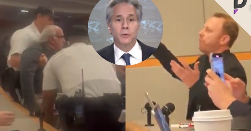 Protesters Disrupt Blinken’s Final State Department Briefing Over Gaza Policy