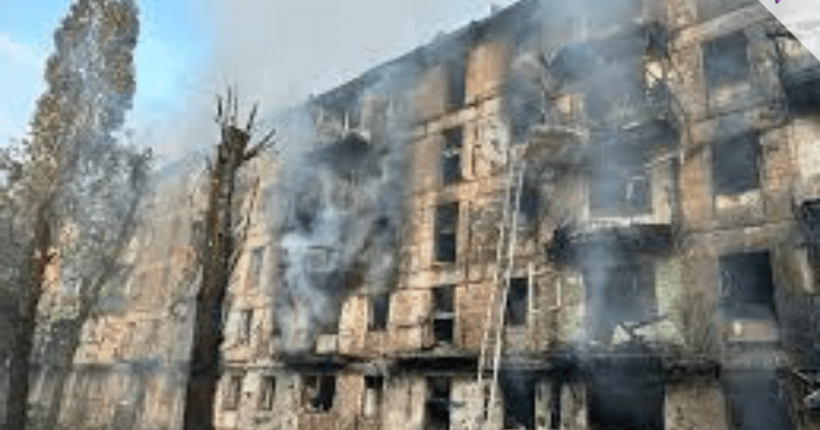 Russian air strike Kyiv