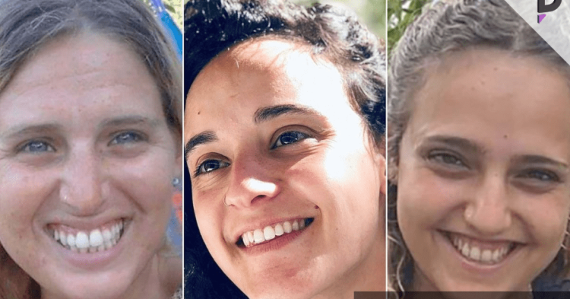 Three female Israeli Hostages Three female Israeli Hostages
