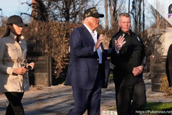 Trump Surveys LA Wildfire Damage, Commits to Cooperation with Newsom Pulse news network Trump Surveys LA Wildfire Damage, Commits to Cooperation with Newsom Pulse news network