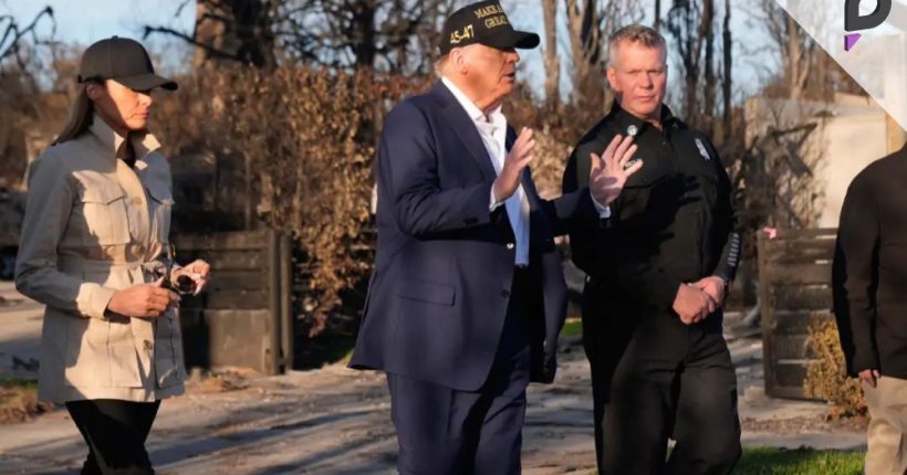 Trump Surveys LA Wildfire Damage, Commits to Cooperation with Newsom Pulse news network