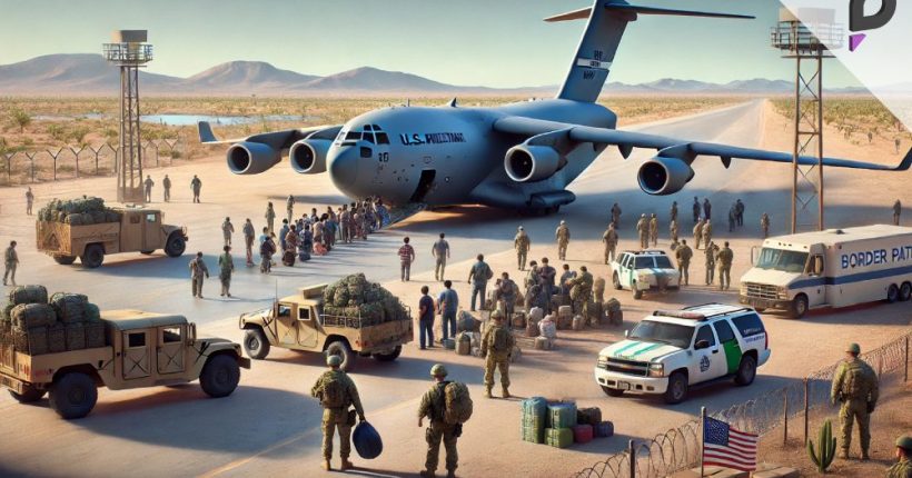 US Military Aircraft Begin Migrant Deportations as Troops Mobilize for Border Sec Pulse news network US Military Aircraft Begin Migrant Deportations as Troops Mobilize for Border Sec Pulse news network