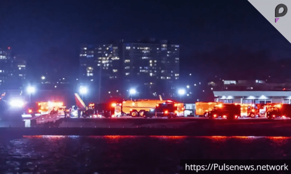 Wreckage of American Airlines Jet