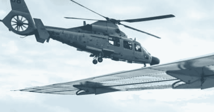 Chinese helicopter maneuvered Chinese helicopter maneuvered