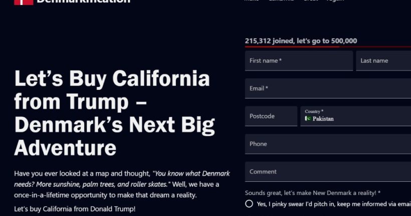 Danish Petition Seeks to Buy California Scene Pulse news network