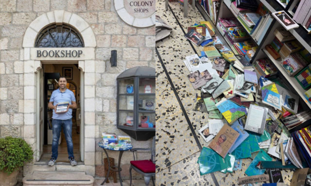 Israeli police raided Palestinian bookstores