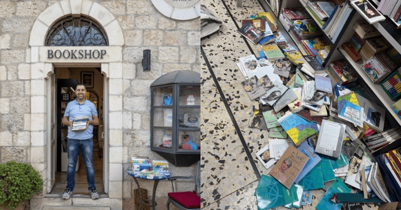 Israeli police raided Palestinian bookstores Israeli police raided Palestinian bookstores