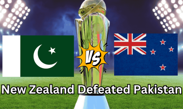 New Zealand Defeated Pakistan