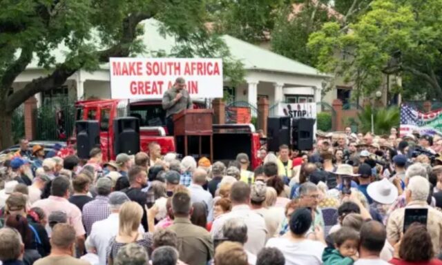 White South Africans Rally for Trump Amid Racism Claims Pulse news network