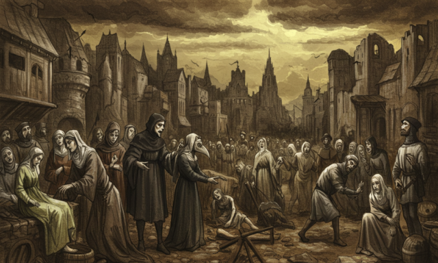 Impact of the Black Death, medieval plague art