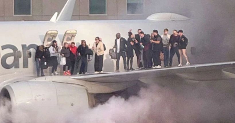Passengers Evacuate onto Wing After Plane Engine Fire at Denver Airport Pulse news network Passengers Evacuate onto Wing After Plane Engine Fire at Denver Airport Pulse news network