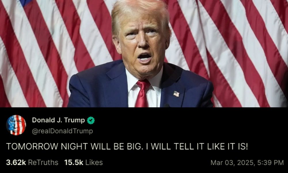 Trump Hints at Major Announcement Before Congressional Address Pulse news network